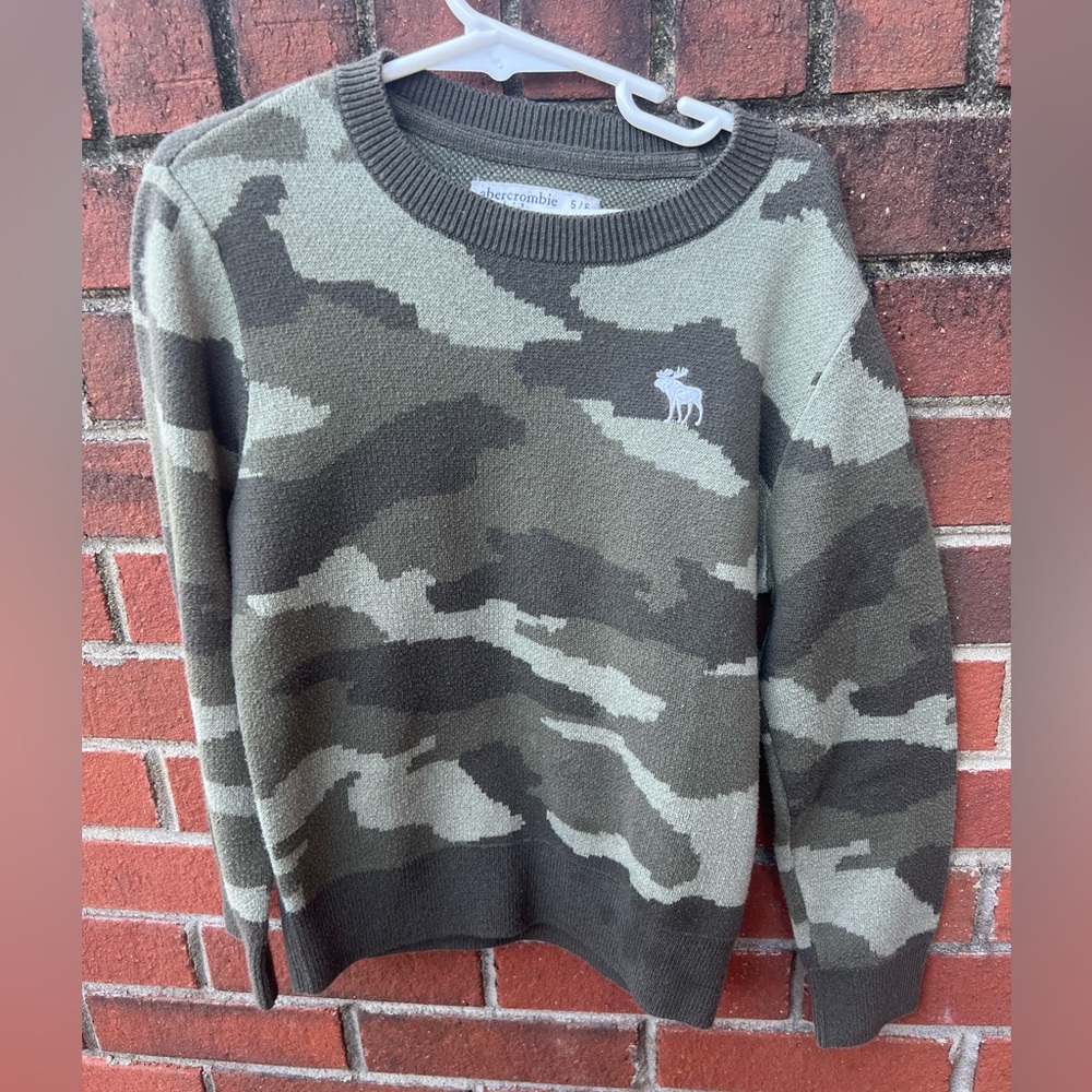 Boys Abercrombie & Fitch Camouflage Sweater